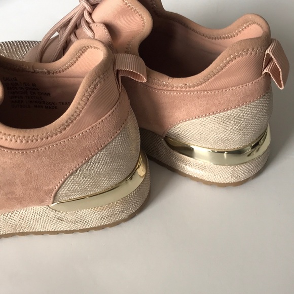 Blush color and sparkling Multi textile Sneakers - Picture 4 of 5